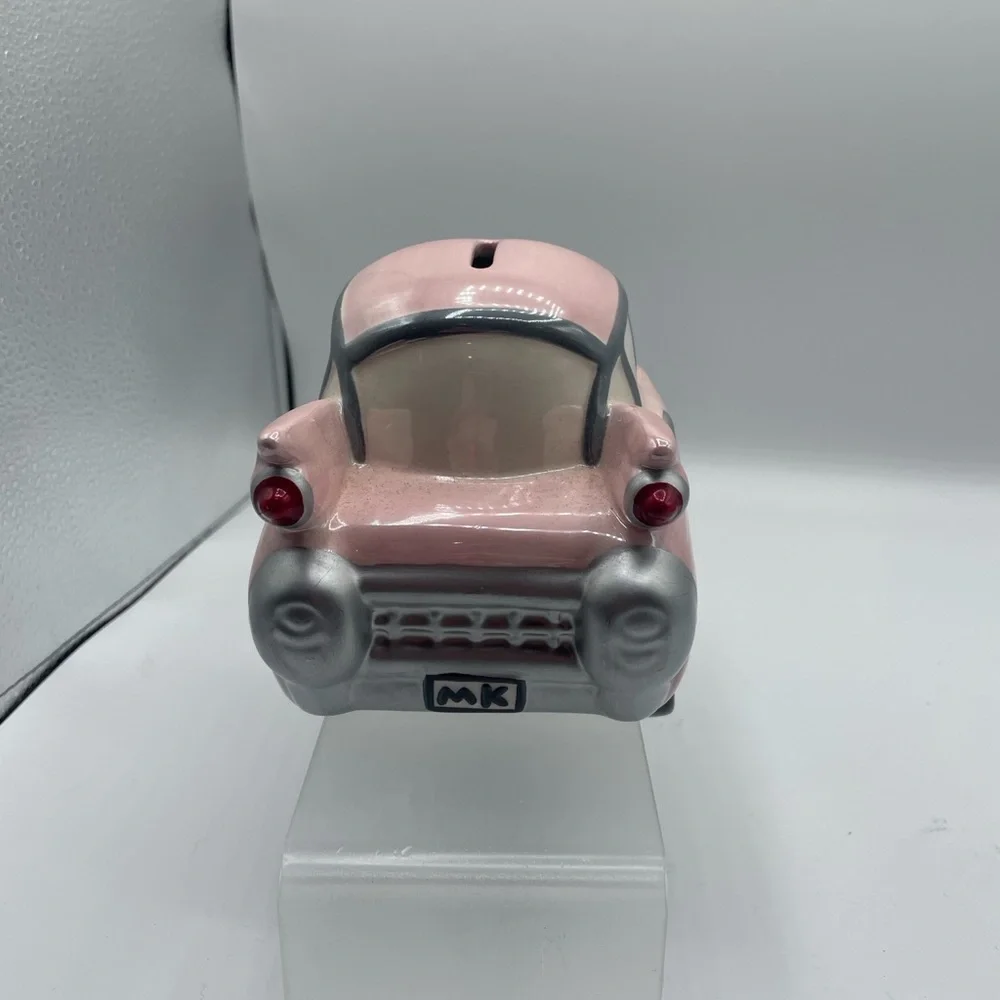 Mary Kay retired pink ceramic Cadillac bank collectible